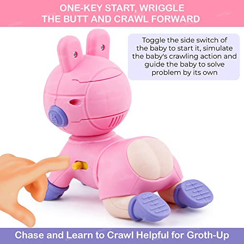 Image of Zest 4 Toyz Musical Toys for Babies Crawling Baby Toy with Soft Music Sound Toy for Kids Boys Girls (Pink) Battery Included