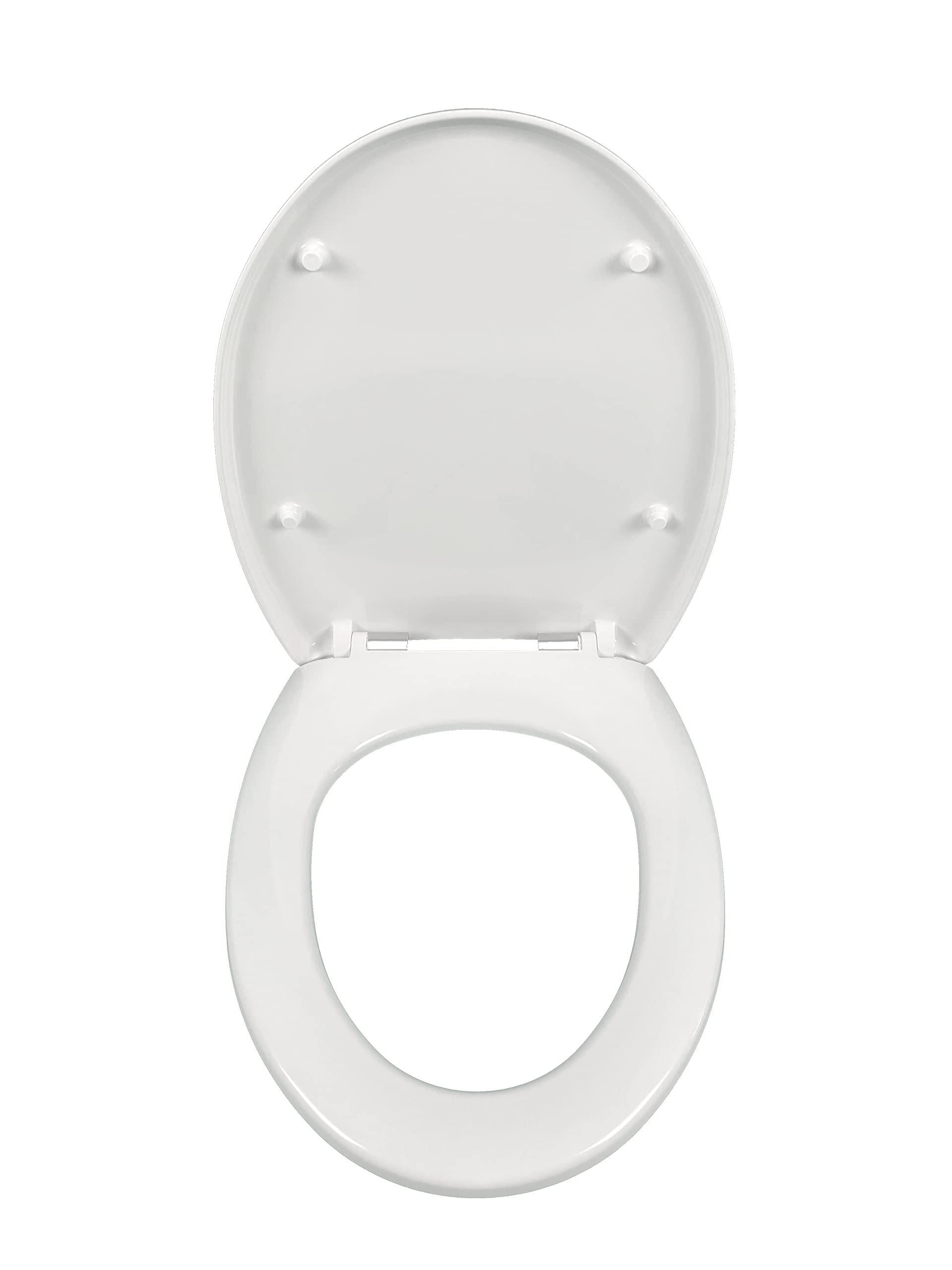 JACOB DELAFON Asiento inodoro OLA/PATIO caída normal Thermodur Bisagras metálicas inoxidables Blanco E4303-00