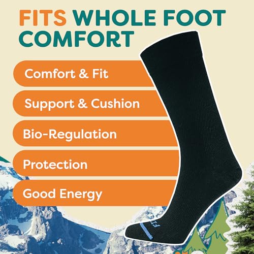 FITS Business Crew Fine Merino Wool Socks For Men and Women, Breathable, Odor Resistant, Lightweight, Whole Foot Comfort4