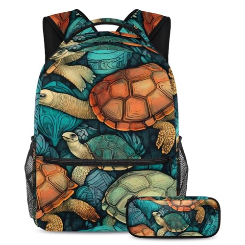 Sac à livres de voyage style tortues de mer pour adolescent et sorties loisirs