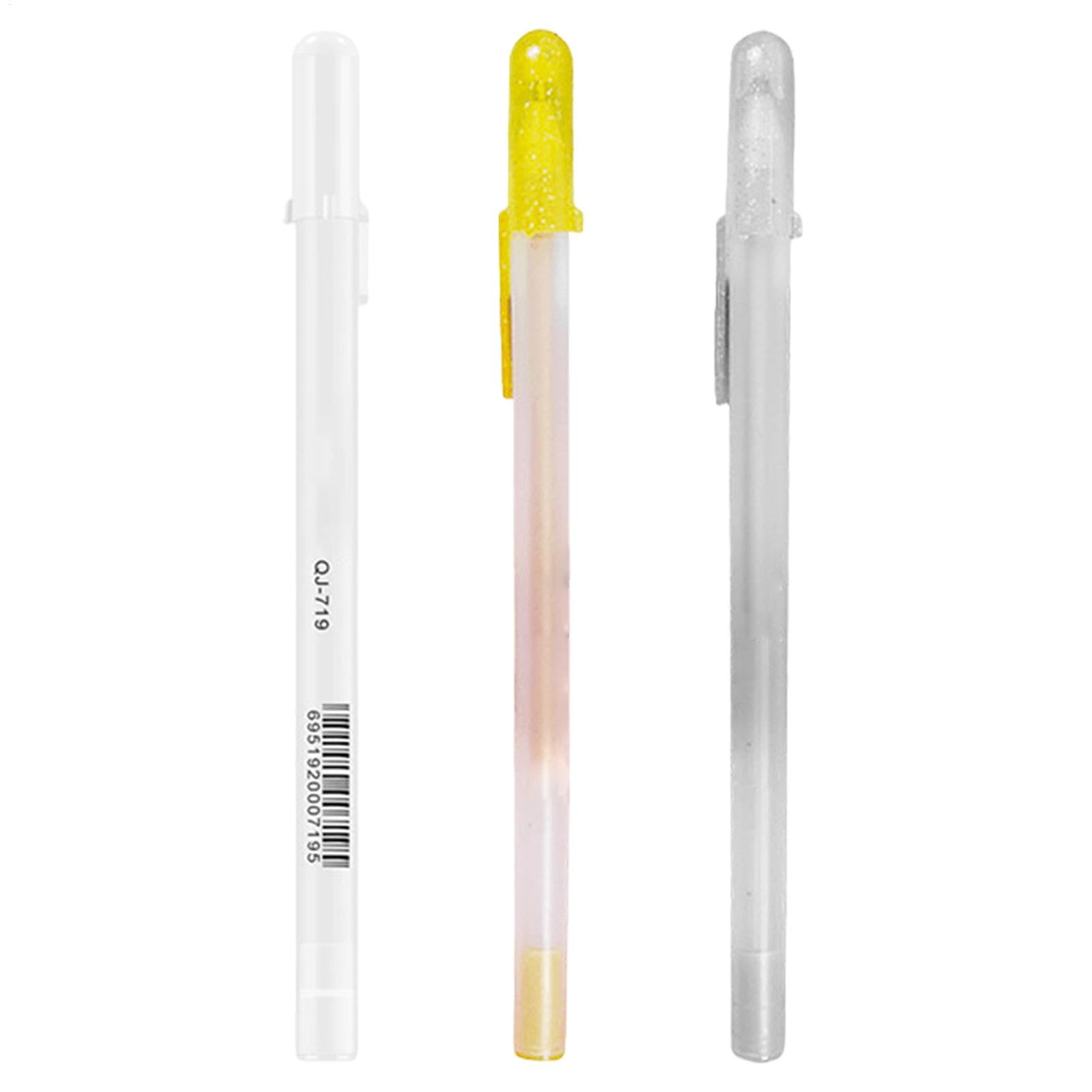 3 White Paint Markers, White Paint Pens, Fine Point Gel Pens, White Paint Markers, Fine Point Paint for Art Projects, Paint Marker