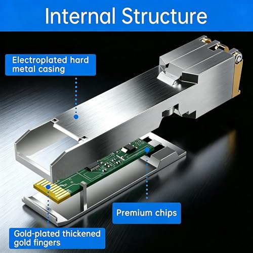 Image of 10GBase-T SFP+ to RJ45 Transceiver 10G Copper SFP Module Up to 30m