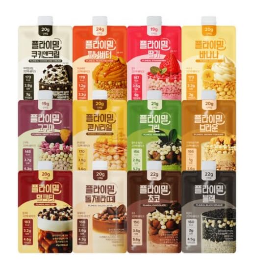 【韓国食品】FLMALE プロテイン シェイク パウチ クッキー＆クリーム味 4…