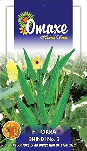 Omaxe Seeds Okra Bhindi F1 No 3 Vegetable seeds Kitchen Garden Packet (B07MM5NMWC) Amazon Price History, Amazon Price Tracker