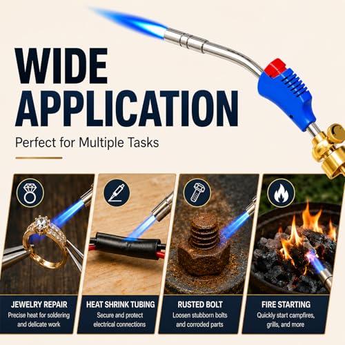 Image of Mapp Gas Torch Head, 360 Rotatable Propane Torch, Welding Torch