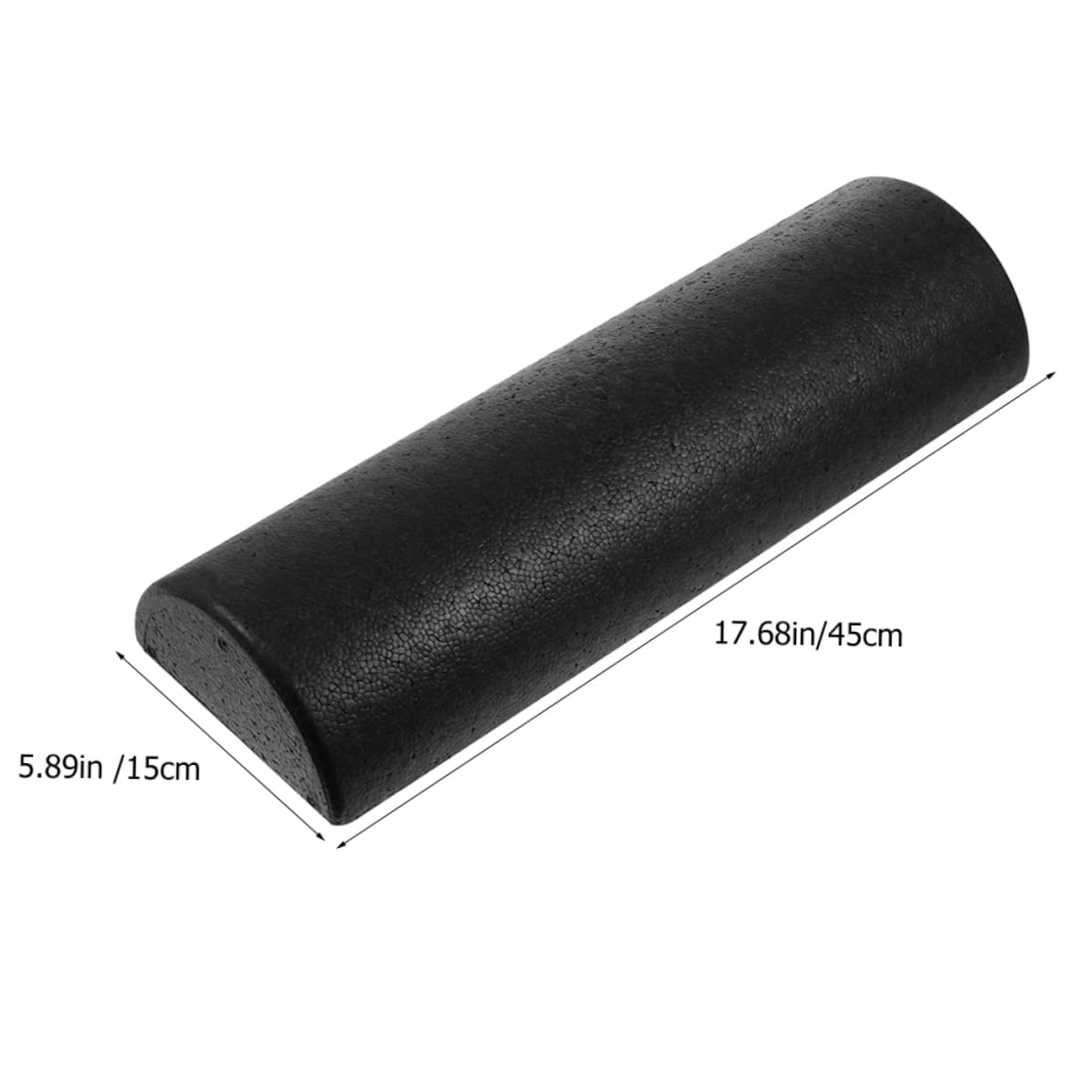 POPETPOP Semicircle Yoga Column Half Foam Roller Material Deep Tissue Massage Roller for Back Legs Arms Physical Therapy Tool