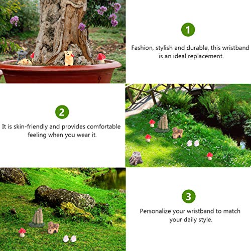 YARNOW 99 peças de acessórios de jardim Zen, miniaturas de jardim de fadas, decoração de caixa de ar