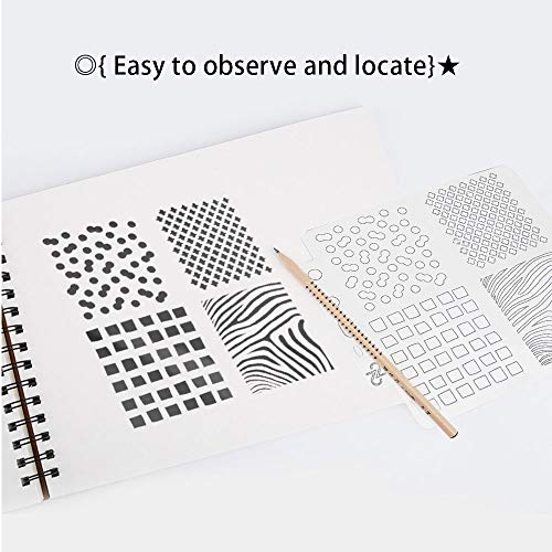 CODIRATO 11Pcs Pochoir Peinture pour La Carte, Pochoir Bullet Journal, Pochoir Lettre de Dessin Réutilisable Plastique DIY modèle de dessin pour Scrapbooking Carte d'anniversaire et d'artisanat - Image 5
