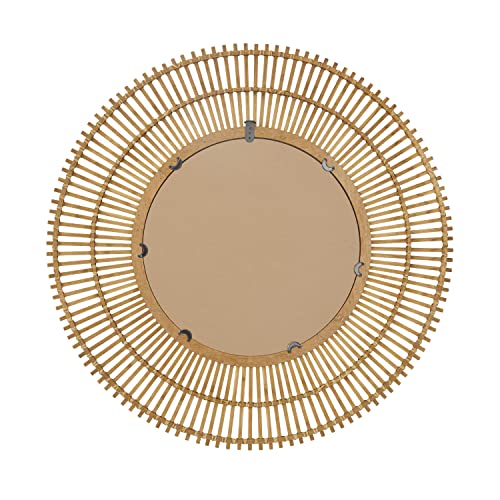 Deco 79 Bamboo Starburst Wall Mirror, 37" X 1" X 37", Brown #TOP4