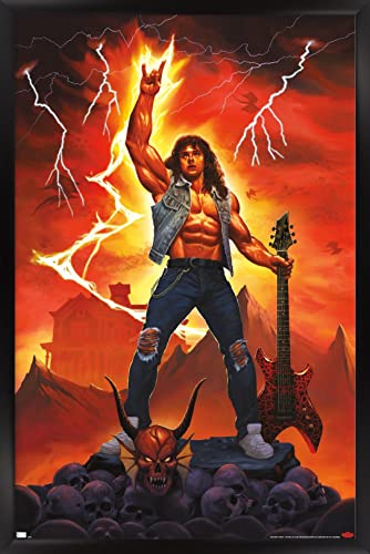 Trends International Netflix Stranger Things: Season 4 - Rock On Wall Poster, 22.375" x 34", Black Framed Version