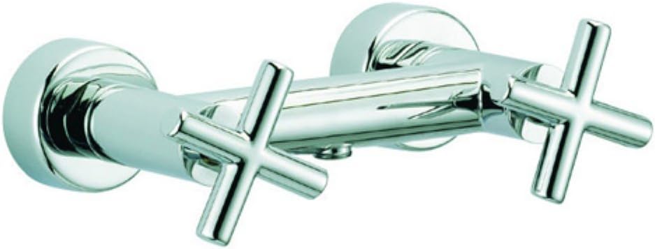 Maxima Wall Mount Thermostatic Valve Shower Faucet Trim Finish: Chrome
