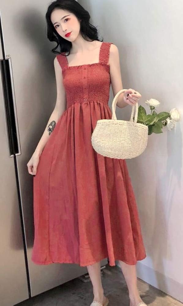 Amazon Co Jp Heaven Days ヘブンデイズ ノースリーブ ワンピース レディース ロング丈 胸元ゴム シャーリングワンピース 1909c0026 服 ファッション小物 Amazon Co Jp Heaven Days ヘブンデイズ ノースリーブ ワンピース レディース ロング丈 胸元ゴム シャーリングワンピース 1909c0026 服 ファッション小物