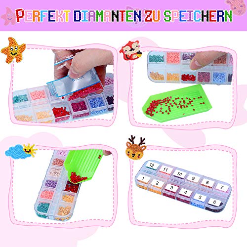 49 Pezzi 5D Pittura Diamante Adesivo Kit Animali