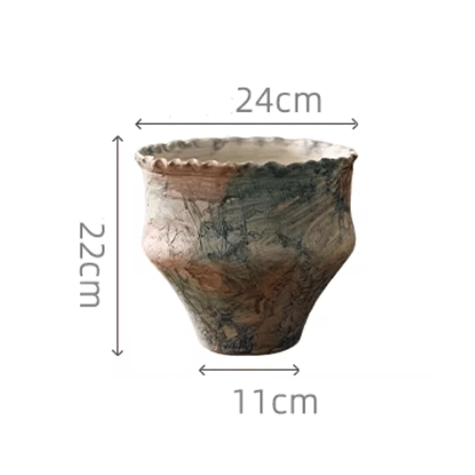 Doniczki zewnętrzne Donice ceramiczne w stylu vintage: rustykalne wazony i dekoracje stołu antycznym o luksusowym wyglądzie Doniczki