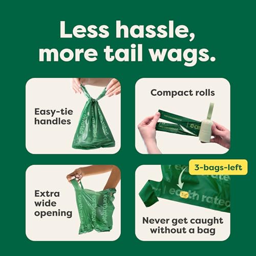 Sacs à déjections canines extra larges Earth Rated pour simplifier le ramassage - 5