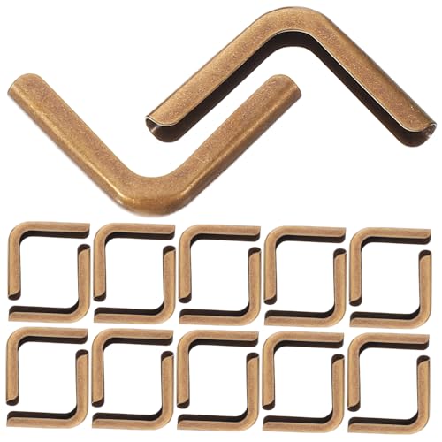 VILLCASE Metal Book Corner Protectors 100 Pcs Set Simple to Install Wide Application for Photo Albums Scrapbooks