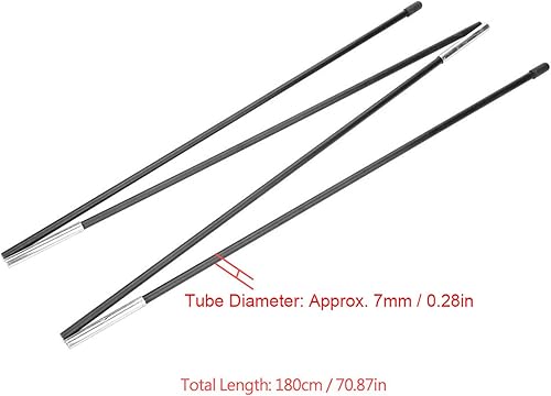 Miniatura 3 de Poste de lona de repuesto para tienda de campaña de fibra de vidrio para cubierta superior de barras dobles para tiendas de campaña dobles, varillas