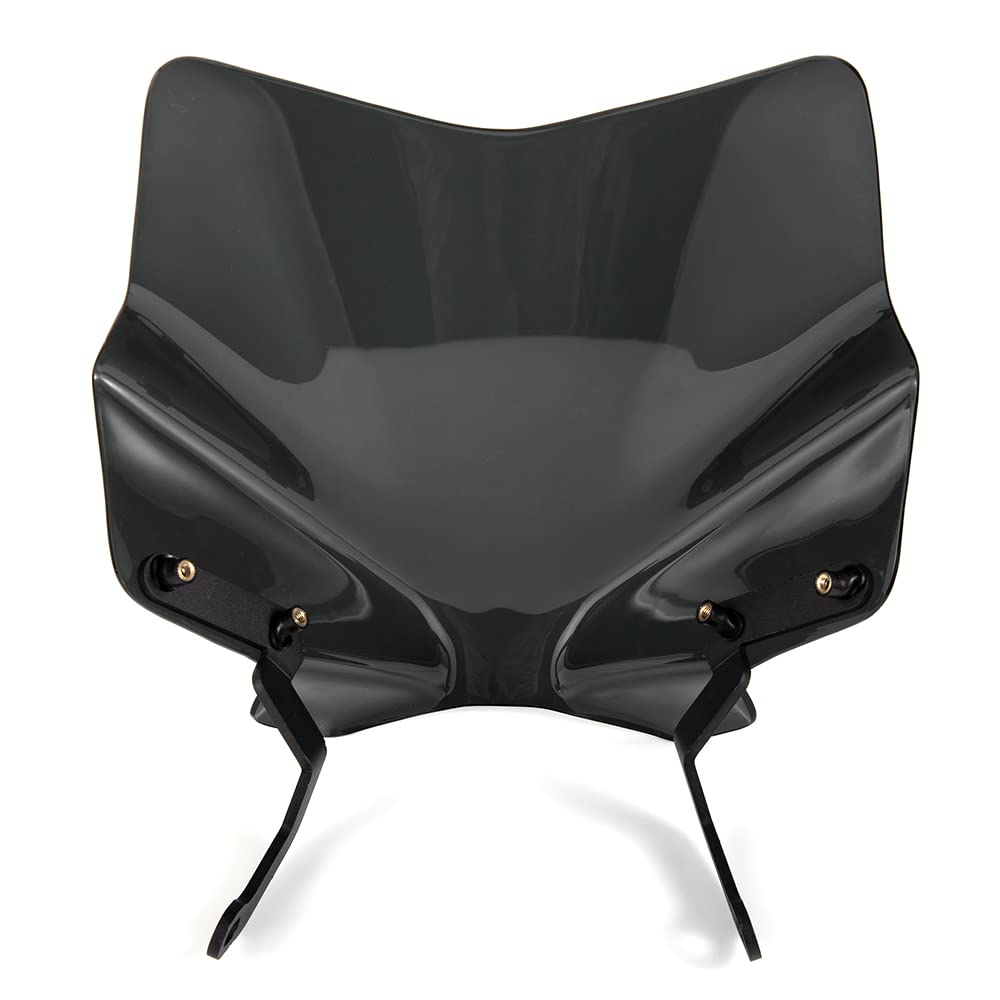Motorradwindschutzscheibe Universal Motorrad-Windabweiser Windschutz für 1200 2014 s 1200r 2014-2018 2022 (Schwarz)
