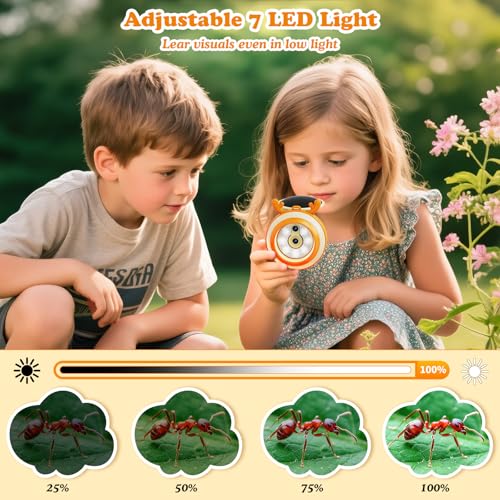 Image of Hayve Kids Microscope and Camera 2.0 inch IPS Screen Kid Electronic Toys