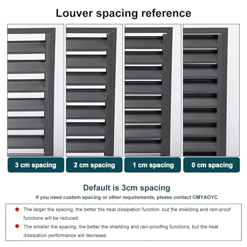 Outdoor- Abdeckung für Klimaanlagen- Wärmepumpe, Aluminium- Schutzhülle für 1, 5P/ 23P/ 5P- Einheiten, wetterbeständig, Laubschutz, Weiß (120 x 70 x 150 cm)-3