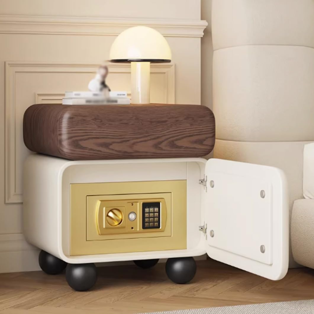Table de chevet anti-vol en bois massif YVYKFZD avec tiroirs dissimulés pour chambre et salon