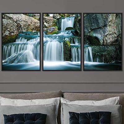 signwin 3 Piece Framed Canvas Wall Art Forest...