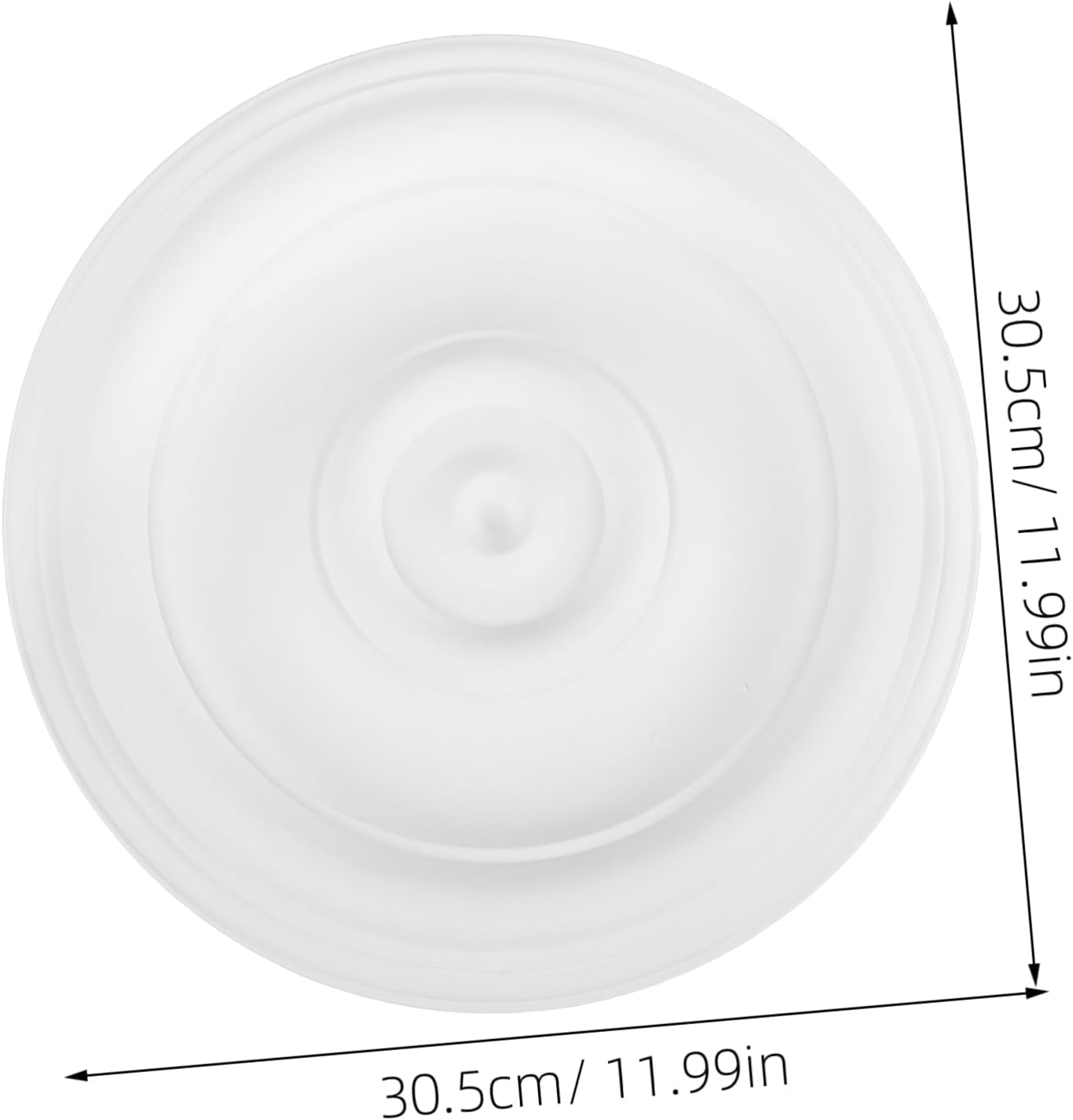 WOONEKY Ornamental Pu Ceiling Medallion Round Light Fixture Base Easy to Install for Chandeliers and Fans Durable Decoration for Home and Commercial Spaces