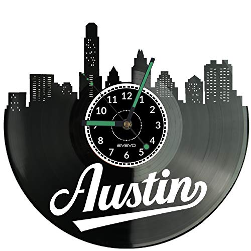 Horloge murale en vinyle moderne Austin W1008 objet décoratif