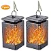 Otdair Solar Lanterns Lights Outdoor Hanging Solar Lights Dancing Flame Waterproof Garden Lamp Powered LED Night Lights Solar Lights for Garden Landscape Decoration Pathway Patio Deck Yard 2 Pack