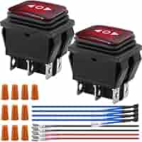 Interruttore A Bilanciere 6 Pin DPDT - Momentaneo Per Inversione Polarità DC 12V, 2 Pezzi - Foto 5