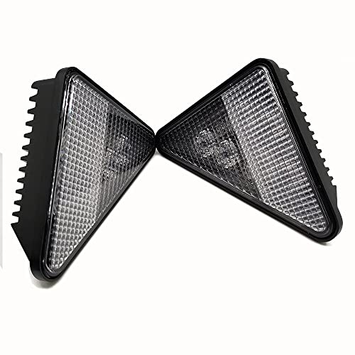 Agp.1978 Led Headlight Assembly Kit，Left & Right Triangle Led Work Light Replaces 7259523, 7259524, 6718042, 6718043, Led Light For Bobcat Skid Steer Loader 12V 30W Flood #TOP3