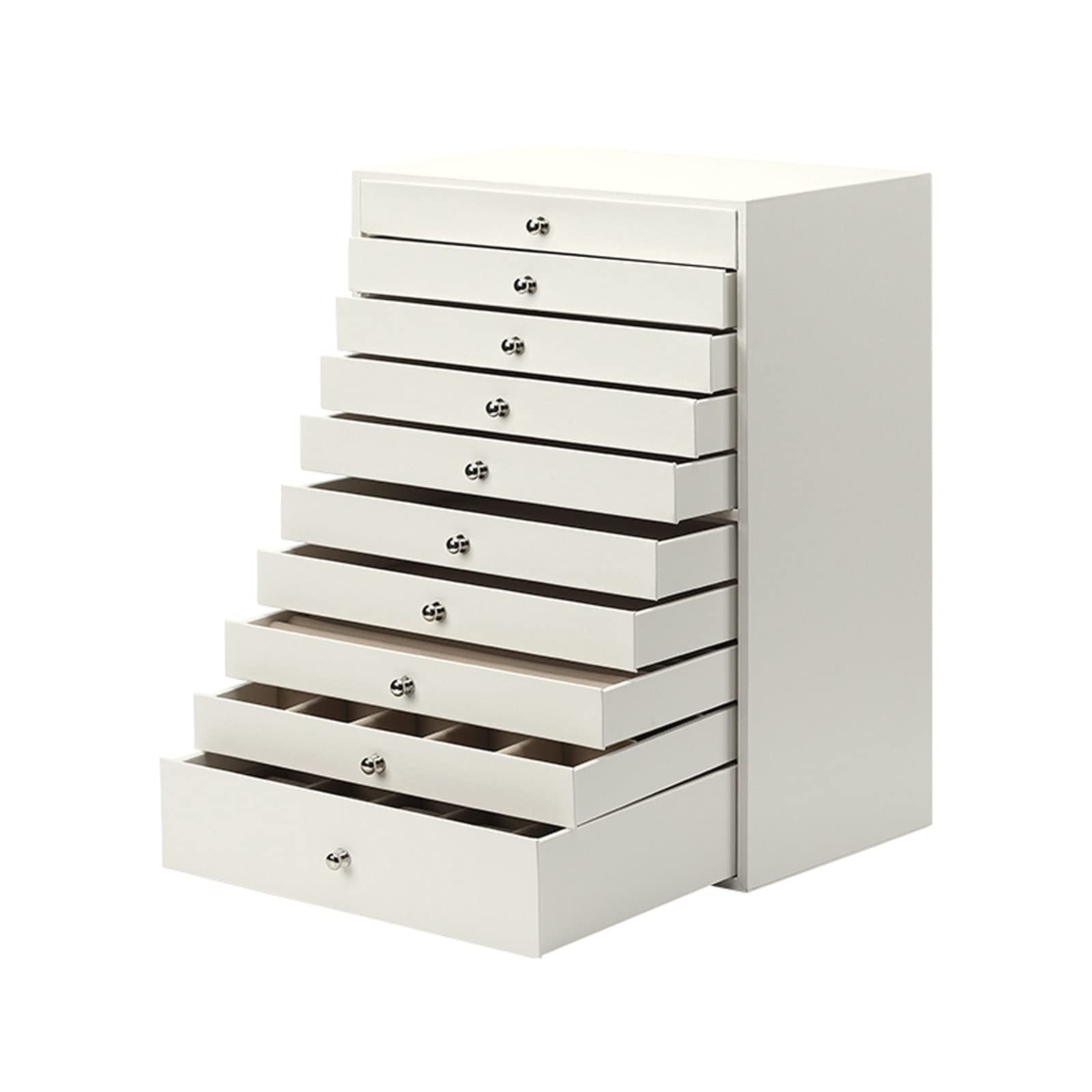 Boîte à Bijoux Idée Cadeau Idéale Coffret Rangement 10 Couches Cuir