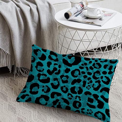 Housse de couette en microfibre douce motif léopard pour lit double