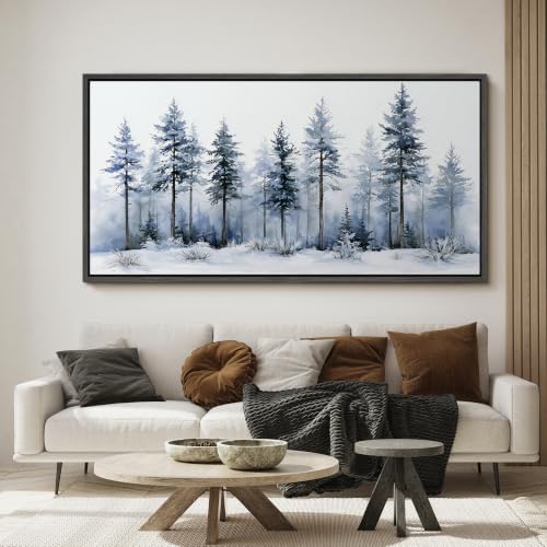 Image of MUDECOR Extra Large Framed Canvas Print Wall Art Pine Art for Living Room