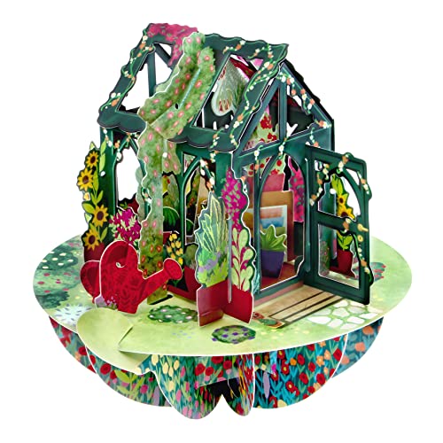 SANTORO Pirouette, 3D Pop Up Greeting Card - 'Secret Garden' - Birthday Card, Anniversary Card, Get Well Gift, Thank You Card, Centerpieces, Decoration, Corporate Gifts, Employee Appreciation