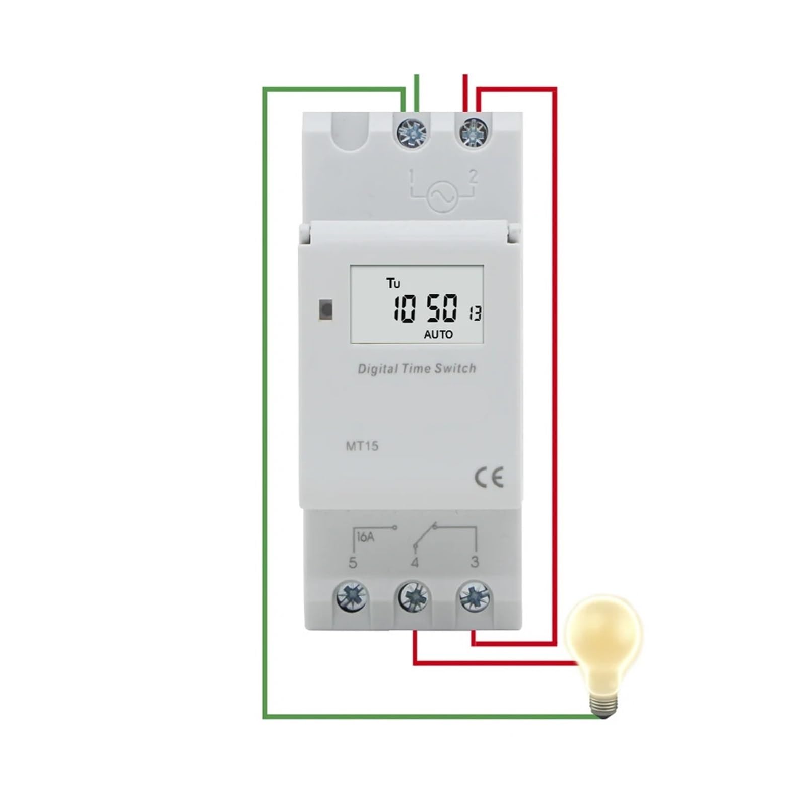 Programowalny wyłącznik czasowy Elektroniczny tygodniowy 7-dniowy programowalny cyfrowy przekaźnik czasowy z wyłącznikiem czasowym AC 220V 230V 12V 24V 48V 16A do montażu na szynie Din(30a 220v)