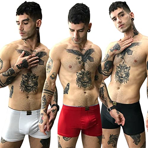 Cueca boxer adulto microfibra lisa para revender Cor:Sortido;tamanho:M