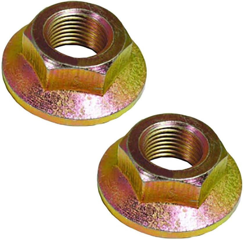 (2)- Tuercas de hoja de husillo de 5/8-18 pulgadas de repuesto para Cub Cadet MTD Troy Bilt en eje y polea