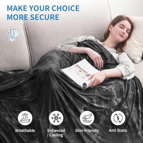 Image of Guohaoi Cooling Blanket for Hot Sleepers and Night Sweats 90 inchx90 inch Queen