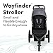 BOB Gear Wayfinder Jogging Stroller with Independent Dual Suspension, Air-Filled Tires, and 75-Pound Weight Capacity, Storm