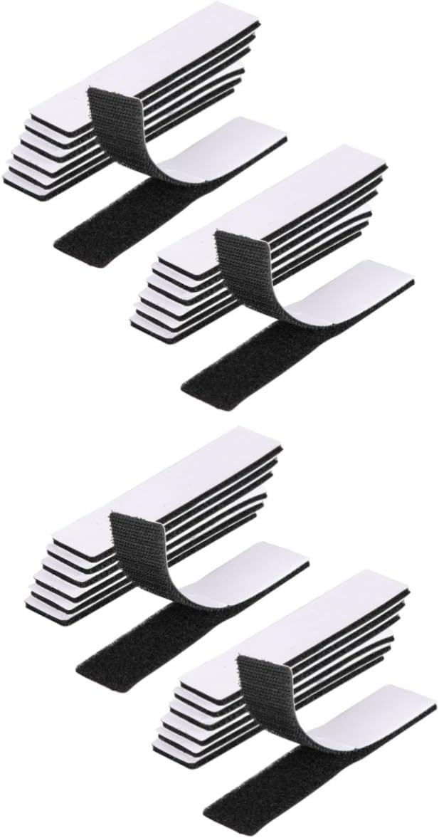 SHINEOFI 50pcs Strong Adhesive Hook and Tape Double-Sided Fasteners for Home Decoration Couch Cushion to Install Heavy Duty