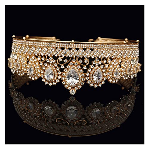 Tiaras y coronas accesorios para el cabello de boda corona de novia joyería reina real 3