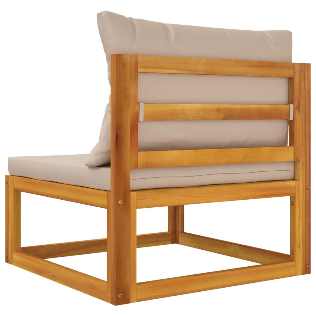 sofás de Dos plazas,Sofa 120 cm,Sofa Cama Dos plazas,Sofás de jardín 2 pzas con Cojines Madera Maciza acaciaAdecuado para salón, Dormitorio