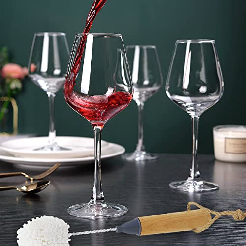Sinolofty Wine Glass Cleaning Brushes 2 Pack Flute And Stemware Tipped Bottle Washing Soft Foam Non Scratch Bristle Cleaner Tool For Champagne, Whiskey, Flask, Drinking Bottle, Vase And Glassware #TOP2