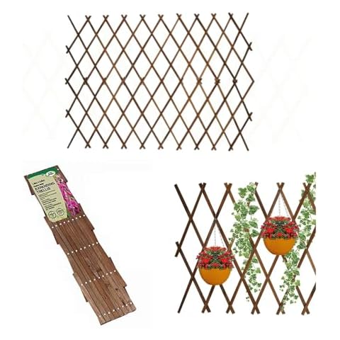 Garden Mile Expandable Wooden Trellis for Climbing Plants Cover