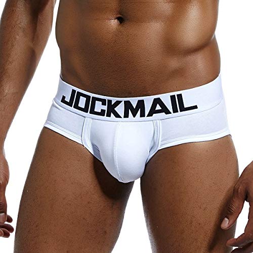 JOCKMAILMens Briefs Underwear Mens Cotton Briefs Moisture Wicking Underpants Soft Breathable Men Briefs
