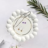 Hand Crafted Gypsum Round Bubble Tray- Multipurpose Organiser and Home Décor for girls accessories, 3 pieces