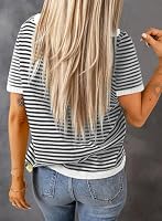 Cuptacc Tshirt Damen Sommer Elegant Oberteile Baumwolle Beige M – Ansicht 2