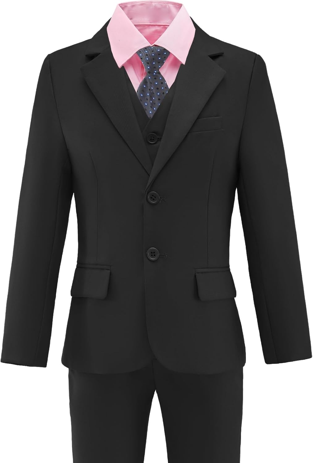 Boys Suit Slim Fit 5 Piece for Kids Toddler Suit Wedding Outfit for Teenage Boys Formal Tuxedo Set - Image 4