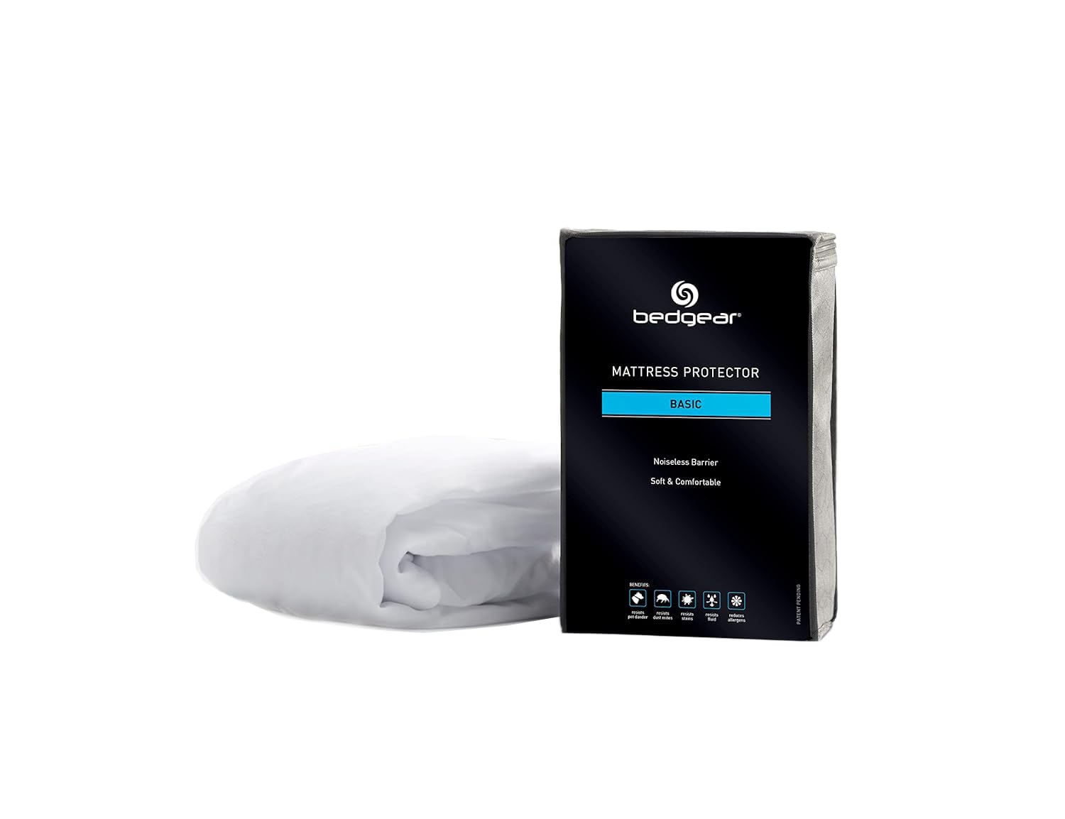 King Basic Mattress Protector - Lightweight, Noiseless, and Waterproof Fabric Cover for Bed - Washable and Breathable Mattress Pad - Protects Against Stains